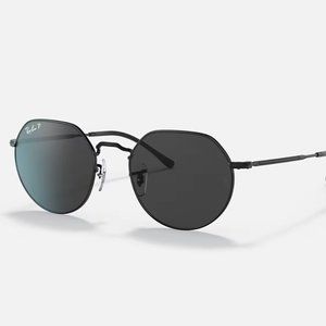 RAYBAN JACK SUNGLASSES - BLACK - POLARIZED